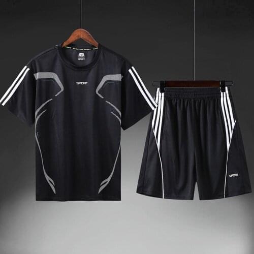 Running Sport Suit Men O-Neck Football Sportswear With Pocket Jogging Sets Male Gym Clothing Training Fitness Tracksuit Men
