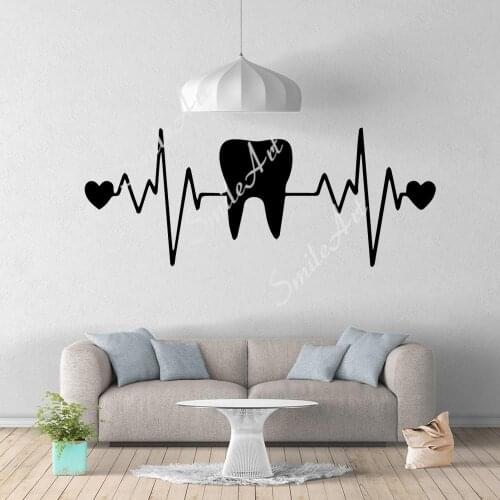 Beauty teeth Home Decor Vinyl Wall Stickers For Home Decor Living Room Bedroom Decoration Accessories Murals