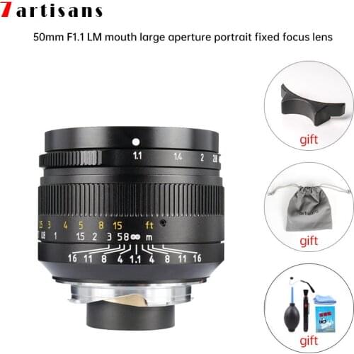 2020 new HOT Lentes 7 Artisans 50mm F1.1large Aperture Paraxial M-mount Lens For Cameras M-m M240 M3 M5 M6 M7 M8 M9 M9p M10