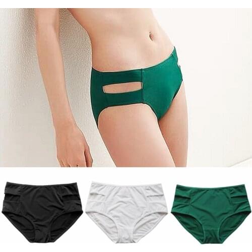 2021 New Products Hot Sale Japanese Large Size Hollow High Waist Womens Underwear Womens Ice Silky Buttocks Comfortable Briefs