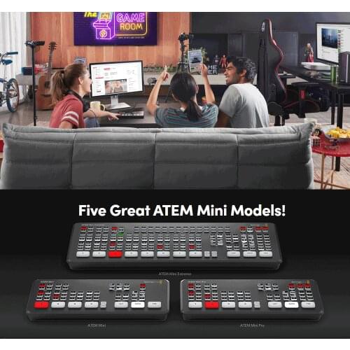 Original Blackmagic Design ATEM Mini Extreme ATEM Mini Pro ATEM Mini Live Stream Switcher Multi-view and Recording New Features