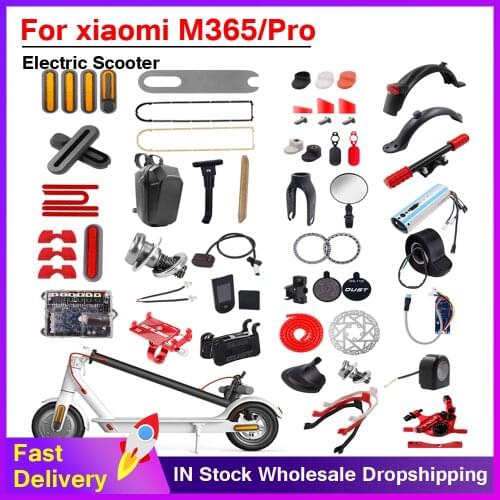 Electric Scooter for Xiaomi M365 Fender Reflective Protect Shell Rear brake Light Tail Light connector Various Repair Spare Part