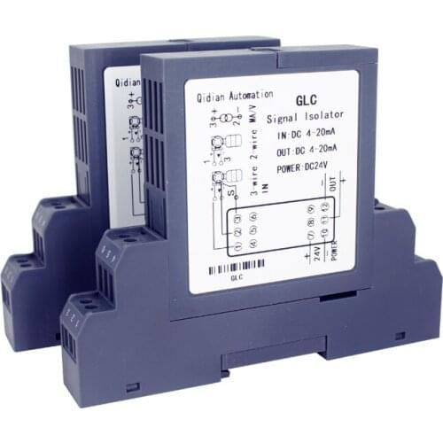 GLC Signal Converter Plug-in DC 4-20mA Signal Isolated Distributor 0-10V Analog Signal Isolator