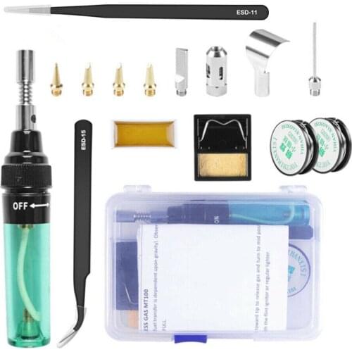 Professional Gas Soldering Iron Kit Multi-functionMobile Phone Repair Tools Set Butane Ignite Welding Torch Tools Set