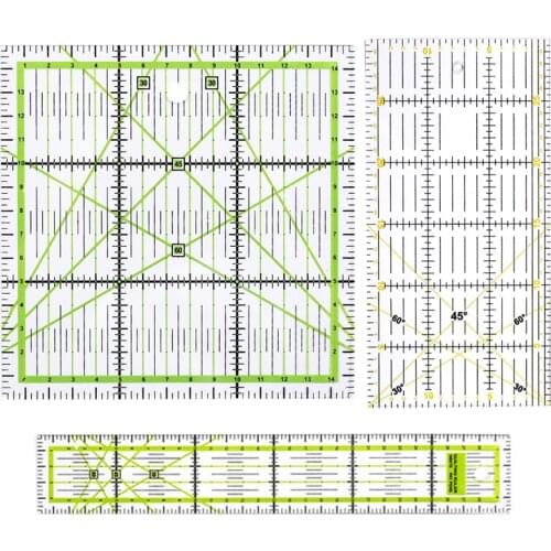 Rectangle/Square Acrylic Measuring Supplies for Garment Proofing DIY Tools 1Pcs Sewing Tool Accessory Multi-function Ruler