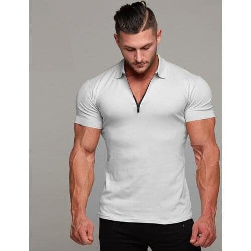 Brand New Mens Short Sleeve Polo Shirts Cotton Mens Shirts Casual Fitness Fashion Polo Shirt Clothing Trend Sport Polo Shirts