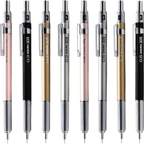 SAKURA XS-123/125/Mechanical Press Automatic Pencil Activity Pencils 0.3/0.5mm Drawing Writing School Stationery