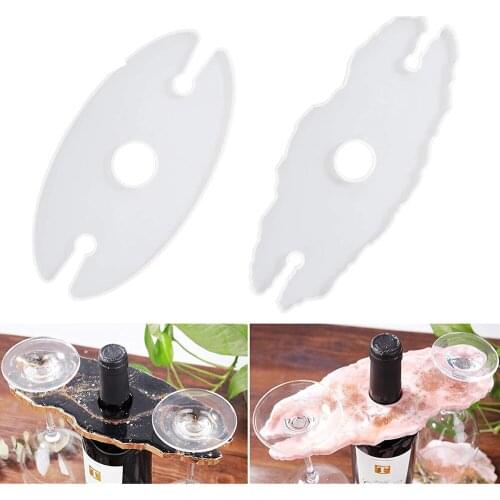 Wine Rack Resin Molds Silicone Wine Glass Holder Mould for Epoxy Resin Casting Craft Making Wine Bottle Holder Decoration Suppli