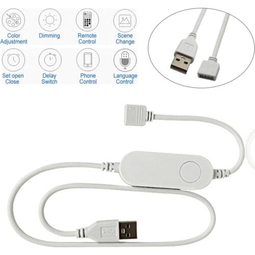 The Smart Wireless WiFi RGB LED Controller APP Remote Voice Control for LED Strip Lights