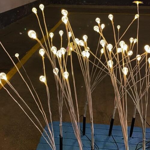 LED fireflies plug lights lawn garden lights villa garden lights plug lights holiday decoration atmosphere night light