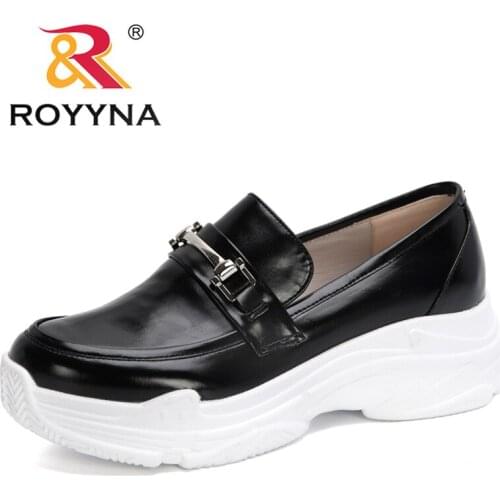 ROYYNA 2020 New Designers Wedge Flat Shoes Comfortable Ladies Platform Sneakers Female Vulcanized Shoes Feminimo Working Shoes