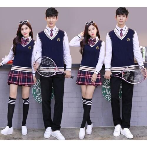 High Quality Uniforms Set School Student College English High School Student Class Uniforms School Uniforms School Girls Uniform