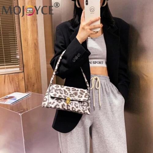 Popular Simple Female Daily Bag Fashion Animal Pattern Women Handbag PU Leather Shoulder Female Underarm Purse
