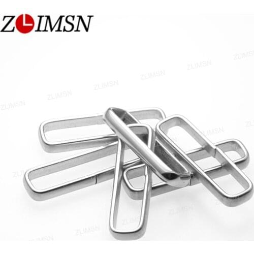 ZLIMSN A set of 6pcs ZULU ring stainless steel clasp instead of polished buckle strap with nylon strap Relojes Hombre