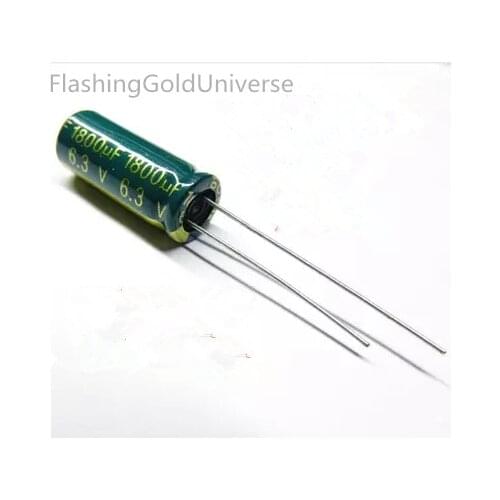 Free shipping 6.3V1800UF 1800UF 6.3V Electrolytic capacitor Size: 8 x20 8 x16 best quality New origina