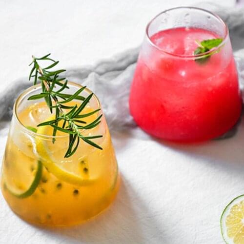 2pcs Glass Cold Hot Drinking Coffee Mugs Frozen Water Ice Cream Cocktail Juices Milk Cola Wine Beer Glass Cup Tea Coffee Mugs