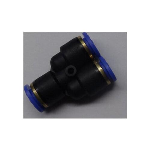 2Pcs Air Pneumatic 12mm to 12mm Y Shaped Puch in Connectors Quick Fittings