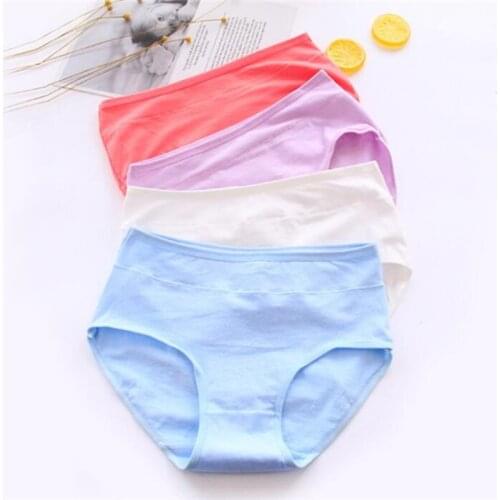 7 Pcs Cotton Underwear for Girls 2018 New Children Soft Panties Teenages Candy Color Briefs SQ-0706-7PCS