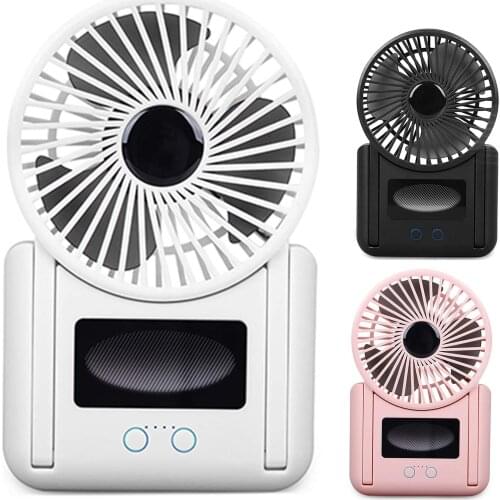 Battery Operated Fan,Rechargeable Handheld Small Fan With Strong Airflow Quiet Operation Portable Speed Adjustable