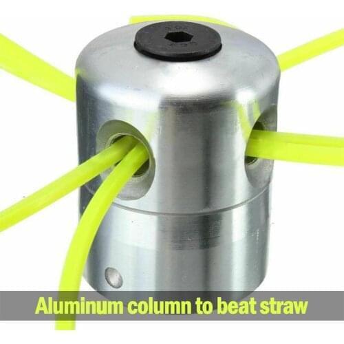 Trimmer Aluminum Grass Head With 4 Lines Brush Cutter Head Lawn Mower Accessories Cutting Line Head for Strimmer Replacement