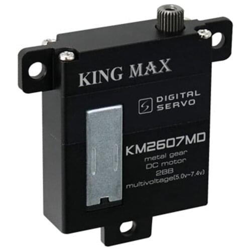 FATJAY KINGMAX KM2607MD 26g 8kg.cm digital metal gear wing servo dual ball bearings full CNC case for RC sailplane glider