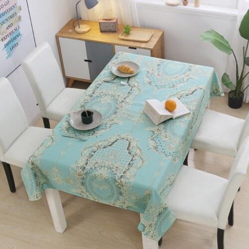 Decorative Table Cloth Rectangular Cotton Linen Tablecloths Waterproof Oilproof Dining Table Cover Tea Table Cloth Plant Flowers