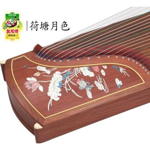 DunHuang GuZheng 694L Chinese 21 strings Musical Instrument Zither 5 pattern