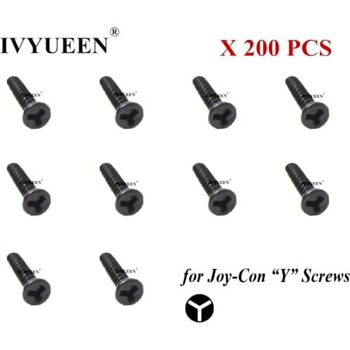 IVYUEEN 200 pcs Triangle Y Tri/Wing Screw for Nintend Switch Aluminum Screws for Joy-Con Nintendoswitch JoyCon Controller