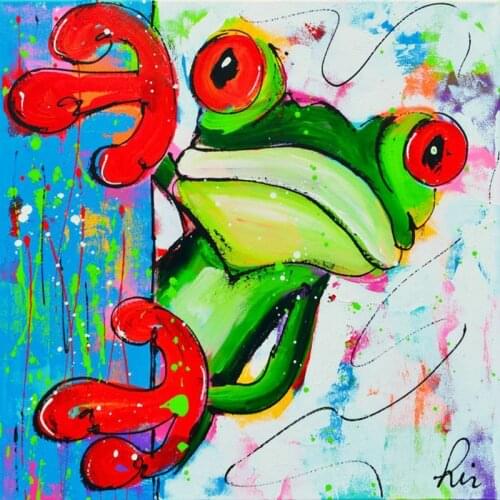 ArtBack 5d diy diamond painting frog cartoon pattern full square diamond embroidery 3d full round drill wall sticker