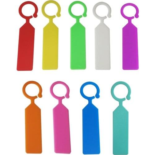 90Pcs High Quality Plastic Plants Tags Waterproof Garden Ring Label Pot Marker Stake Hanging Tags Greenhouse Bonsai Collar Tags