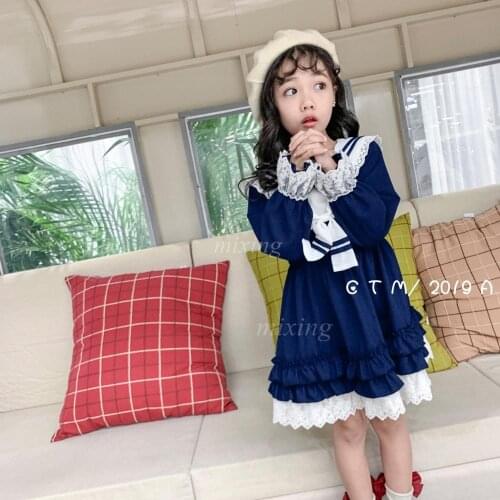 Lolita Korean Style Girls Ruffles Dress Autumn Fashion Girls Princess Dress #15