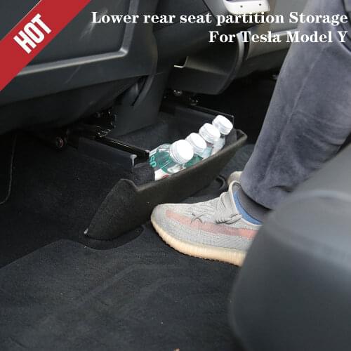 Fit For Tesla Model Y 2020-2021 Lower rear seat partition Storage partition seat Board Box