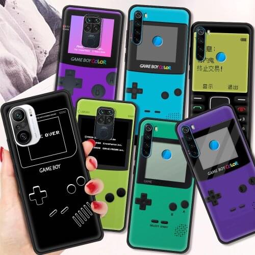 Display Retro Gameboy Shockproof Coque for Redmi K40 Pro Plus Note 9 9T 9S 8 8T Luxury Case 9C 8A 7A K20 K30 Pro Shell Capa