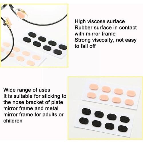 4Pairs Unisex Soft Foam Nose Pad Self Adhesive Anti-Slip Sunglasses Eyeglass Women Eyewear Pads For Men Accessories Nose V0Y3