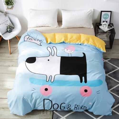 Only 1pcs 100% Cotton Cartoon Dinosaur Blanket Quilt cover for Kids Children Boys Bedroom and School Duvet Cover High Quality