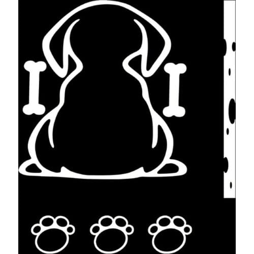 Funny Creative Cartoon Car Accessories Dalmatian Dog Tail Moving Car Rear Window Wiper Decal Car Stickers Vinyl