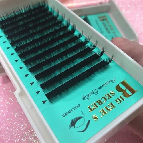 1 Tray/Set South Korean Silk lashes Individual Eyelashes Extension All Curl & Length Avaliable Premade Fans Lashes Free Shipping