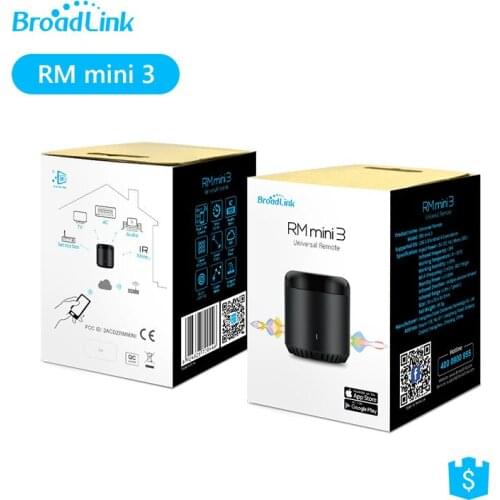 2-Pack BroadLink RMmini 3 IR Universal Remote Control Works with Alexa & Google Home