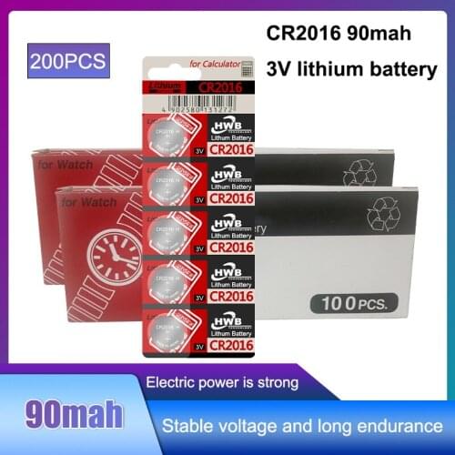 200PCS/LOT 3V cr2016 For maxell Top Quality Lithium Battery Button Battery Watch Coin Batteries cr 2016 DL2016 ECR2016