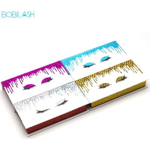 5/10/20/30/40PCS Eyelash Box Packaging Empty Lash Boxes Wholesale Storage Box Eyelashes For 3d Mink Eyelashes Magnetic Case Bulk