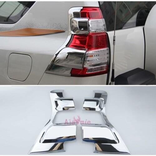 Accessories For Toyota Land Cruiser 150 Prado LC150 FJ150 2014-2017 Taillight Cover Rear Light Overlay Trim Chrome Car-Styling
