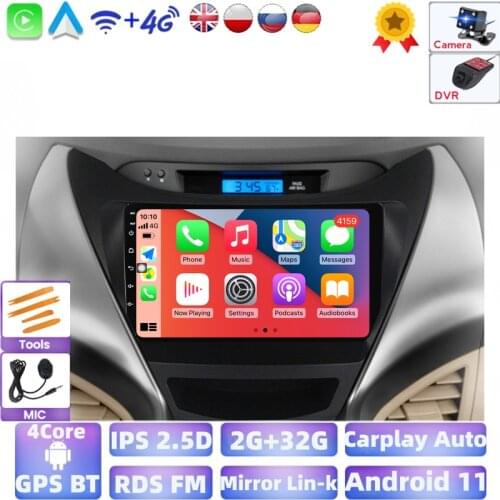 For Hyundai Elantra 5 JK GD MD UD 2010-2016 Car Radio Multimedia Video Player Navigation GPS Android