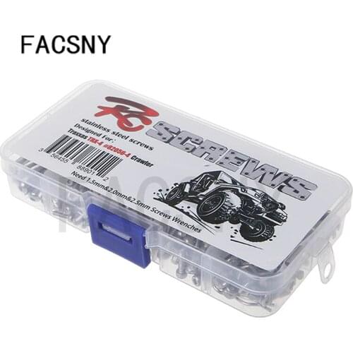 RC Cars M2 M2.5 M3 M4 Stainless Steel Hexagon Socket Head Cap Screws Nut Set for 1/10 Crawler Traxxas TRX4 Assortment Kit