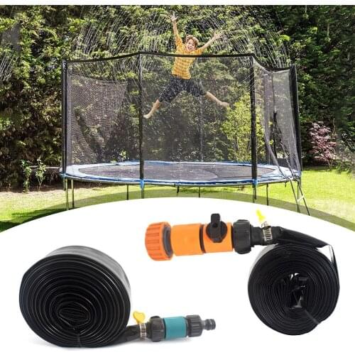 Trampoline Sprinkler Summer Water Sprinkler Outdoor Garden Water Games Toy Sprayer Backyard Water Park Accessories Fun for Kids