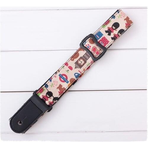 Freight free factory special offer dazzle colour cartoon Ukulele straps good small guitar straps classic cartoon children strap