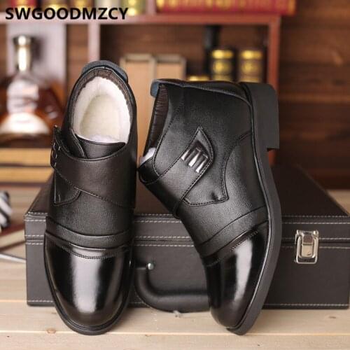 Genuine Leather Boots Men Snow Boots Formal Shoes Men Winter Shoes Ankle Boots Men Botas Hombre Invierno Erkek Bot Ayakkabi 2020