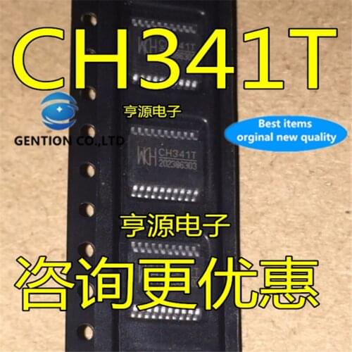 10Pcs CH341 CH341T SSOP-20 USB serial port chip in stock 100% new and original