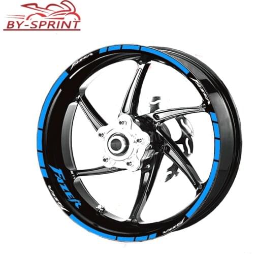 For YAMAHA FAZER FA ZER fazer Motorcycle Front Rear Accessories Wheel Rims Reflective Stickers Tire Logo Decals Decorative Set