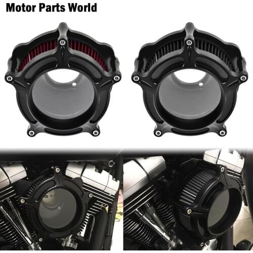 Motorcycle CNC Air Filter Cleaner Red/Gray Element Filter Aluminum For Harley Sportster XL Touring Road King Glide Dyna Softail