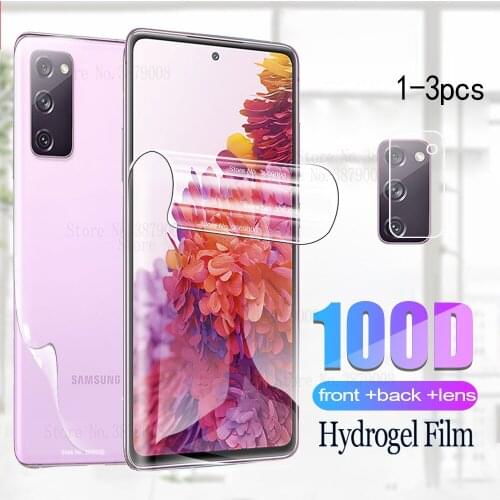 Front back hydrogel film for samsung s20 fe screen protector for samsung galaxy s 20 fe samsungs20fe lens protective film s20fe